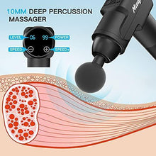 Load image into Gallery viewer, Muscle Massage Gun, Quiet Deep Tissue Massage Gun for Athletes Percussion Massager Handheld for Soreness Miudaml U3 Black