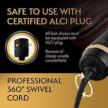 Load image into Gallery viewer, Professional Blowout Hair Dryer Brush, Black Gold Dryer and Volumizer, Hot Air Brush for Women, 75MM Oval Shape