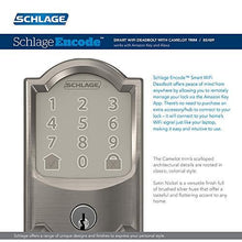 Load image into Gallery viewer, Schlage Lock Company BE489WB CAM 619 Schlage Encode Deadbolt Smart Lock | WiFi Touchscreen Keypad, Satin Nickel