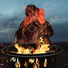 Load image into Gallery viewer, CGVOVOT Fire Pits for Outside - 30 Inch Outdoor Fire Pits with Flame and Snowflake Pattern,Spark Screen,and Fireplace Poker