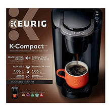 Load image into Gallery viewer, Keurig MAIN-85544 Compact Single-Serve K-Cup Pod Coffee Maker, Black, 2.3