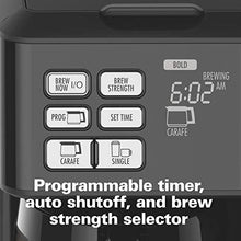 Load image into Gallery viewer, Hamilton Beach FlexBrew Coffee Maker, Single Serve & Full Pot, Compatible with K-Cup Pods or Grounds, Programmable, Includes Permanent Filter, Black (49950C), Silver