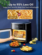 Load image into Gallery viewer, TaoTronics Air Fryer, 9 in 1 Air Fryer Oven with Dehydrate, Toast, Bake, Roast, Rotisserie, Pizza Function, 1700W Electric Toaster Oven with Digital Touch Screen, 6 Accessories & 50 Recipes