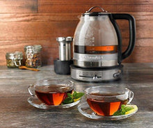 Load image into Gallery viewer, KitchenAid KEK1322SS Electric Glass Tea Kettle, 1.5 L, Stainless Steel
