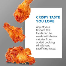 Load image into Gallery viewer, PowerXL Air Fryer Pro, Crisp, Cook, Rotisserie, Dehydrate; 7-in-1 Cooking Features; Deluxe Air Frying Accessories; 3 Recipe Books (6 Qt, Black)
