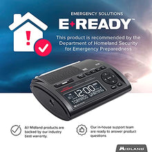 Load image into Gallery viewer, Midland - WR400, Deluxe NOAA Emergency Weather Alert Radio - S.A.M.E. Localized Programming, 80+ Emergency Alerts, & Alarm Clock w/ AM/FM Radio