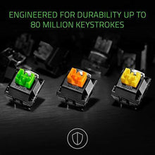 Load image into Gallery viewer, Razer BlackWidow Elite Mechanical Gaming Keyboard: Green Mechanical Switches - Tactile & Clicky - Chroma RGB Lighting - Magnetic Wrist Rest - Dedicated Media Keys & Dial - USB Passthrough