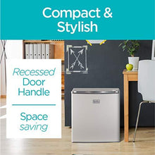 Load image into Gallery viewer, BLACK+DECKER BCRK17W Compact Refrigerator Energy Star Single Door Mini Fridge with Freezer, 1.7 Cubic Ft., White