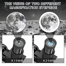 Load image into Gallery viewer, Telescope for Kids Beginners Adults, 70mm Astronomy Refractor Telescope with Adjustable Tripod - Perfect Telescope Gift for Kids