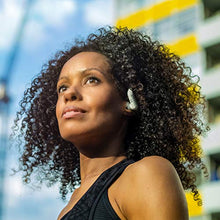 Load image into Gallery viewer, Boompods Sportpods TWS in-Ear Bluetooth Sport Headphones with True Wireless Stereo Connection & Finger Touch Control, Powerful Bass, Sweatproof - Ergonomic Ear Tip Workout Earbuds (White)