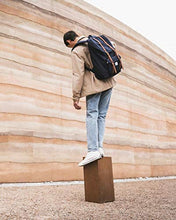 Load image into Gallery viewer, Herschel Little America Laptop Backpack, Black/Tan Synthetic Leather, Classic 25.0L