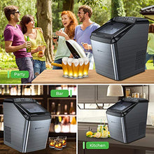 Load image into Gallery viewer, Dreamiracle Ice Maker Machine for Countertop, 33 lbs Bullet Ice Cube in 24H, 9 Ice Cubes Ready in 7-10 Minutes, 2.8L Ice Maker Machine with Ice Scoop and Basket