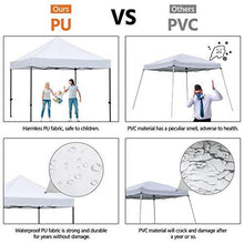 Load image into Gallery viewer, YAHEETECH Pop Up Canopy Tent, Commercial Instant Shelter Tent, Heavy Duty Event Tent Pavilion, Portable Waterproof Canopy Folding, Wheeled Bag, Canopy Sandbags x4, Tent Stakesx4, 10x10 FT (White)