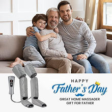 Load image into Gallery viewer, Renpho Leg Massager, Compression for Circulation and Relaxation, Foot Leg Calf Thigh Massager Machine for Home Use, Adjustable Size, with 6 Modes 4 Intensities, Fathers Day Gifts for Father Men