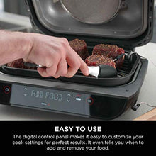 Load image into Gallery viewer, Ninja FG551 Foodi Smart XL 6-in-1 Indoor Grill with 4-Quart Air Fryer Roast Bake Dehydrate Broil and Leave-in Thermometer, with Extra Large Capacity, and a Stainless Steel Finish