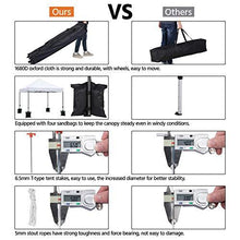Load image into Gallery viewer, YAHEETECH Pop Up Canopy Tent, Commercial Instant Shelter Tent, Heavy Duty Event Tent Pavilion, Portable Waterproof Canopy Folding, Wheeled Bag, Canopy Sandbags x4, Tent Stakesx4, 10x10 FT (White)