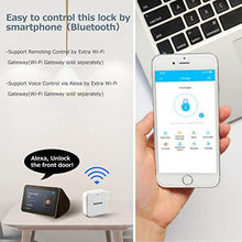 Load image into Gallery viewer, Security Smart Door Lock with Fingerprint Recognition, Oasbike Bluetooth Smart Door Lock, Touchscreen Keypad, Keyless Entry Door Lock Featuring Auto-Locking, Compatible with Alexa & Google Assistant
