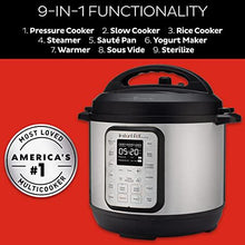 Load image into Gallery viewer, Instant Pot Duo Plus 6 Quart 9-in-1 Electric Pressure Cooker, Slow Cooker, Rice Cooker, Steamer, Sauté, Yogurt Maker, Warmer & Sterilizer, 15 One-Touch Programs,Stainless Steel/Black