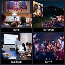 Load image into Gallery viewer, Projector, GooDee WiFi Mini Projector with Projector Screen, Synchronize Wireless Video Projector LED 1080p Full HD, Portable Home Movie Projector Compatible with TV Stick/DVD/USB, iOS/Android Phone