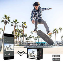 Load image into Gallery viewer, REMALI CaptureCam 4K Ultra HD and 12MP Waterproof Sports Action Camera Kit with Carrying Case, 3 Batteries, Dual Battery Charger, 2” LCD Screen, WiFi, Remote Control, and 21 Mounts and Accessories