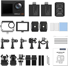 Load image into Gallery viewer, Campark Action Camera 4K 20MP Dual Screen EIS WiFi 40M Waterproof Underwater Vlogging Camera Men Gifts with Accessories Kit Compatible with Gopro Hero Camera