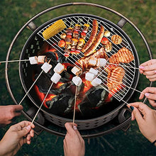 Load image into Gallery viewer, 36'' Fire Pit Outdoor Wood Burning Fire Pits Large Steel BBQ Grill Firepit Bowl for Outside with Spark Screen,Cooking Grate,Poker for Patio Backyard Garden Picnic Bonfire,Oil Rubbed Bronze