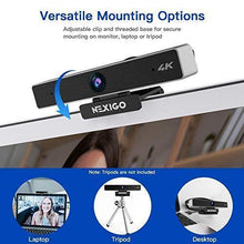Load image into Gallery viewer, 4K Webcam with 5X Digital Zoom, 2021 NexiGo N950 Pro Webcam with 8.5MP Sony Senor and Dual Stereo Microphone, Light Correction for Zoom Skype MS Teams, Laptop MAC PC Desktop