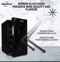 Load image into Gallery viewer, Koolatron Urban Series 10 Bottle Wine Cooler, Thermoelectric Wine Fridge, 1 cu. ft. Freestanding Wine Cellar for Small Kitchen, Apartment, Condo, Cottage, RV