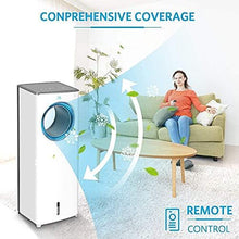Load image into Gallery viewer, Evaporative Air Cooler-3-in-1 Portable Air Cooling Fan, Instant Cool & Humidify with 3 Speeds, No Noise Tower Fan, No Dust, 3 Modes, 8H Timer, Bladeless Fan for Large Room Office