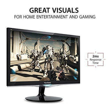 Load image into Gallery viewer, ViewSonic VX2452MH 24 Inch 2ms 60Hz 1080p Gaming Monitor with HDMI DVI and VGA inputs, Black
