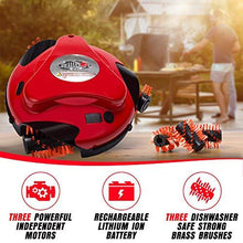 Load image into Gallery viewer, Grillbot Automatic Grill Cleaning Robot with Nylon Brushes and Carrying Case - BBQ Grill Cleaner - Grill Brush - Grill Scraper - BBQ Accessories (Red)