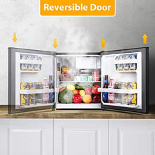Load image into Gallery viewer, Mini Fridge, TECCPO 1.7 Cu.Ft. Small Refrigerator, Energy Star, 6 Adjustable Thermostat Control, One-touch Easy Defrost, 37 dB, Compact Refrigerator for Bedroom, Dorm, Office - TAMF30