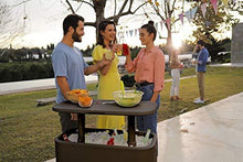 Load image into Gallery viewer, Keter Breeze Bar Outdoor Patio Furniture and Hot Tub Side Table with 17 Gallon Beer and Wine Cooler, Espresso Brown