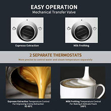Load image into Gallery viewer, Gevi Espresso Machines 15 Bar with Adjustable Milk Frother Wand Expresso Coffee Machine for Cappuccino, Latte, Mocha, Machiato, 1.5L Removable Water Tank, Double Temperature Control System, 1100W, Black