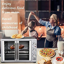 Load image into Gallery viewer, Luby Large Toaster Oven Countertop French Door Designed, 18 Slices, 14'' pizza, 20lb Turkey, Silver