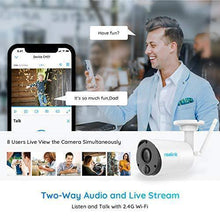 Load image into Gallery viewer, Outdoor Security Camera System Wireless, Solar Battery Powered, 1080p Wirefree Waterproof 2-Way Audio Night Vision w/ PIR Motion Sensor, Support Alexa/Google Assistant, REOLINK Argus Eco+Solar Panel