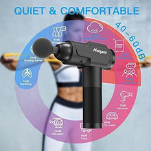 Load image into Gallery viewer, Muscle Massage Gun, Quiet Deep Tissue Massage Gun for Athletes Percussion Massager Handheld for Soreness Miudaml U3 Black