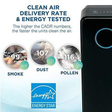 Load image into Gallery viewer, GermGuardian True HEPA Filter Air Purifier, UV Light Sanitizer, Eliminates Germs, Filters Allergies, Pets, Pollen, Smoke, Dust, Mold, Odors, Quiet 22 inch, 5-in-1 Air Purifier for Home, Black