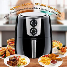 Load image into Gallery viewer, Secura Air Fryer XL 5.5 Quart 1800-Watt Electric Hot Air Fryers Extra Large Oven Nonstick Cooker for Healthy Oil-free Low Fat Cooking with Automatic Timer and Temperature Control, Bonus Food Divider
