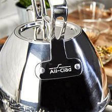 Load image into Gallery viewer, All-Clad E86199 Stainless Steel Tea Kettle, 2-Quart, Silver