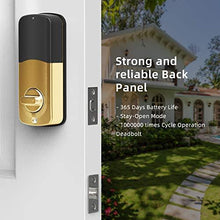Load image into Gallery viewer, Smart Lock SMONET Bluetooth Keyless Entry Keypad Smart Deadbolt-Fingerprint Electronic Deadbolt Door Lock-App Control, Remote Ekeys Sharing, Free App Monitoring Easy to Install for Homes and Hotel