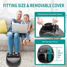 Load image into Gallery viewer, Nekteck Foot Massager Machine with Heat, Shiatsu Foot Massager with Handle Design, 6 Mode with Kneading Rolling, Air Compression and Built-in Heat Function,Relax for Home or Office Use,Fit to Size 12