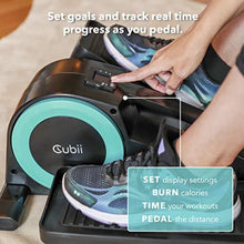 Load image into Gallery viewer, Cubii JR1 Seated Under Desk Elliptical Machine for Home Workout, Mini Elliptical, Desk Bike Pedal Exerciser, Whisper Quiet, Under Desk Pedal Exerciser w/Adjustable Resistance & LCD Display - Aqua