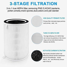Load image into Gallery viewer, Hestom Air Purifier for Home Large Room, H13 True HEPA Air Cleaner,1200 Sq Ft Coverage, Perfect for Pets, Low Noise, Auto Mode, 3 Fans Setting, Negative Ion, White