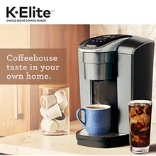 Load image into Gallery viewer, Keurig K-Elite Coffee Maker, Single Serve K-Cup Pod Coffee Brewer, With Iced Coffee Capability, Brushed Silver