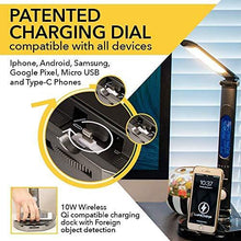 Load image into Gallery viewer, LumiCharge Smart Adjustable Desk Lamp and Fast Qi Wireless Charger Stand Bundle