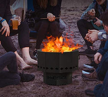 Load image into Gallery viewer, Smokeless Fire Pit for Outdoor Wood Pellet Burning Spark Bowl with Portable Carrying Bag, Firepit Grill of Fireplace Stove for Picnic Camping Cooking on Beach - M