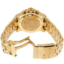 Load image into Gallery viewer, Invicta Men's Pro Diver Scuba 48mm Gold Tone Stainless Steel Chronograph Quartz Watch, Gold/Blue (Model: 0073)