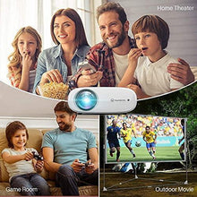 Load image into Gallery viewer, VANKYO Cinemango 100 WiFi Projector, Mini Projector for Outdoor Movies with 100'' Projector Screen, 220" Display & 1080P Supported, 55,000 Hours LED Lamp Life, Compatible with HDMI/TV Stick/USB