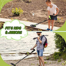 Load image into Gallery viewer, RM RICOMAX Metal Detector for Kids - Kids Metal Detector with LCD Display & Buzzer IP68 Waterproof & 2 Lb Lightweight Best Gift for Kids 24 to 35'' Foldable & Adjustable Kids Metal Detector, Green